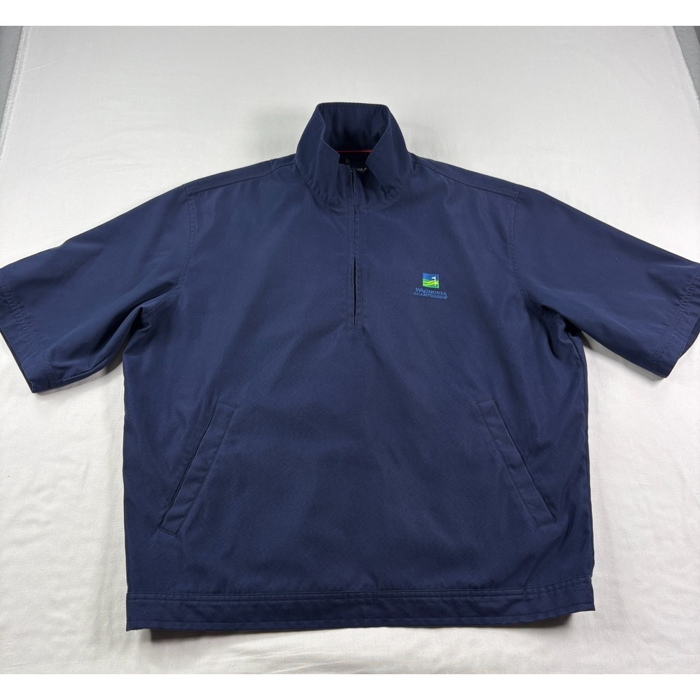 Polo Ralph Lauren Golf Jacket Mens‎ Large Blue 1/2 Zip Pullover Windbreaker